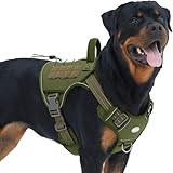 AUROTH 犬用ハーネス 中型犬用、犬用ベストハーネス 中型犬用、中型犬用ハーネス、中型犬用引っ張らない犬用ハーネス ハンドル付き