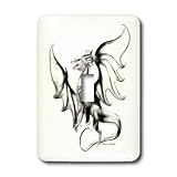 3dRose LLC lsp_12614_1 Dragon W - Single Toggle Switch