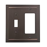 Amertac 84TRVB 1 Toggle/1 Rocker-GFCI Steps Wall Plate, Aged Bronze [並行輸入品]