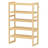 萩原 シューズラック(ナチュラル) MSS-6311NA 4934257238441 【代引き不可】 主材:パイン