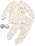【あるこんたるこん】 オーガニック ベビー キッズ ルームウェア ベビーベア 男の子 女の子 長袖 パジャマ (80)