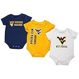 West Virginia Mountaineersクリーパー3パックベビースーツセット