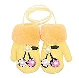 フラワー装飾ラブリーベビー冬の手袋