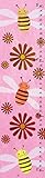 Green Leaf Art Growth Chart, Bees on Pink [並行輸入品]