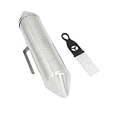ammoon Stainless Steel Metal Guiro Training Tool with Scraper [並行輸入品]