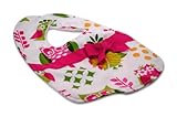 Caught Ya Lookin' Reversible Baby Bib, Owls, Pink/Green/Magenta/Cream/Yellow by Caught Ya Lookin'