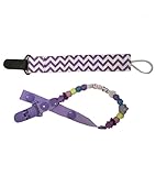 【Lilie】 可愛い おしゃぶり ホルダー 2個 セットマルチ クリップ 新生児 無毒 ビーズ リボン 歯固め ベビーカー お出かけ 落下防止 紛失防止 全8種類 (OH-05)