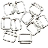 [KUKU工房] リュックカン 移動カン レザークラフト金具 10個セット (内径15mm, シルバー)