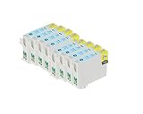 【Ecolink】EPSON エプソン IC6CL50対応 ICLC50 ライトシアン 単品8個セット IC50系 互換インクカートリッジ