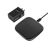 RAVPower ワイヤレス充電器 急速充電 HyperAir Qi認証 置くだけ充電 QC3.0 iPhone 最大 7.5W, Andr