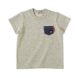 ダブルB(mikihouse) Everyday Double B デニムポケット付き半袖Ｔシャツ 100cm グレー（06）