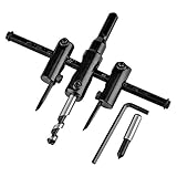 自在錐　TINYPONY 自由錐セット　 木工用穴あけ　自在錐飛行機型 サイクルクッター　木工用ドリル　調節可能　合金刃　ドリルセット　調節範囲30-300mm