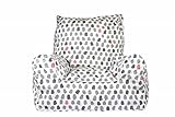 lelbys(レルビーズ) 子供用ソファーチェアー マイクロビーズ100% Paint Splotches grey and pink