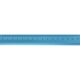 スリップオン(Slip-On) アルミルーラーS 定規 線引き シンプル 0cm表記付き カッター定規 ギフト 15cm アルミ製 ブルー DAR-2802 スリップオン