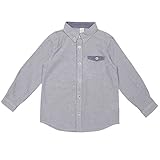 ボーイズ|キッズ[ZERO-GRAVITY]襟付き長袖デニムシャツ|男の子|男児|子供用|(ブルー|ヒッコリー)全2種 120cm ヒッコリー