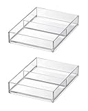 Like-it 引き出しユニット用 仕切りトレー Life Moduie A6 2分割 2個セット LM-T12