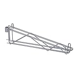 Akro-Mils AW24DPBKT 24-Inch NSF Approved Chrome Wire Double Post Bracket, 4-Pack [並行輸入品]