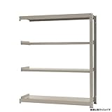 中量棚300kg 連結 幅150×奥行45×高さ180cm 4段 ニューアイボリー 300kg/段