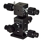 中央精機 DT XYZ軸ステージ40×40 粗微動両ハンドル LT-412WS