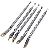 5個32センチメートル長さ5セクションテレスコピックAM ラジオアンテナ180度