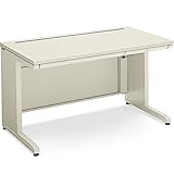 コクヨ　MX＋デスク　カバータイプ　スタンダードテーブル　鍵付き　センター引き出し付き　幅1400×奥行き700