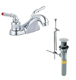 Kissler 77 – 7706 Dominion 4-inch Nonメタリック洗面所蛇口withポップアップ