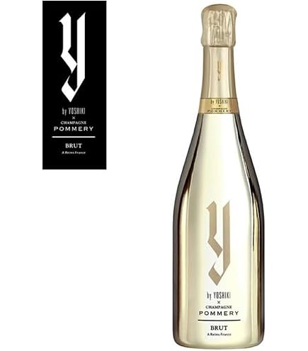 Amazon.co.jp: Y by YOSHIKI x CHAMPAGNE POMEERY Brut 750ml ヨシキ