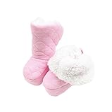 Zerowin Baby Toddler Warm Winter Boots Soft Crib Shoes, Diamond Pattern, for 0-12 Months (Medium, Pi
