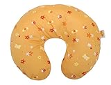 Theraline Wynnie American Style Nursing Pillow including Cover (Design 86, Flower Fields Orange Twil