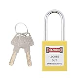 P Prettyia 全10様式　多機能 ミニ南京錠 セキュリティロック キースーツ ケースロック - イエロー1