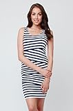 RIPE maternity ストライプナーシングマタニティワンピース サイズXS ミッドナイト/ホワイト S1953 授乳対応