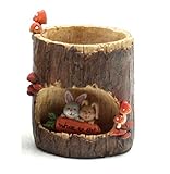 KANARIA ガーデニング プランター / 植木 鉢 入れ物 花 / 木 型 樹脂製 / 動物 (うさぎ)