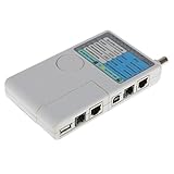 Lovoski 　4in1　 LANケーブルテスター　測定器　RJ45 / RJ11 / USB / BNC LANケーブル対応　CAT5 CAT6ワイヤーテスター