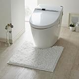 [ベルメゾン] トイレマット 洗える マット ホワイト 標準(四角)マット・フタカバーなし