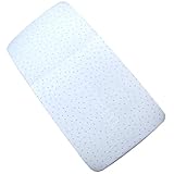 BabyPrem Baby Bedding Fitted Cotton Cradle Pram Sheet 35 x 16 BLUE SPOT by BabyPrem