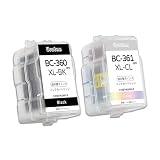 【Uratan】BC360XL+BC361XL 各1個セット 詰め替えインク 互換インクカートリッジ canon用 リサイクルインク 360 361 BC340/341通用 大容量 取扱説明書付き キヤノン用 TS5430 TS5330 インク TS5130S TS5130 MG4230 MG4130 MG3630 MG3530 MG3230 MG3130 MG2130 MX523 MX513