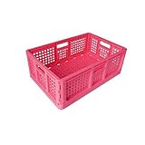 折りたたみコンテナ ピンク 10個セット 【安全興業】