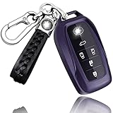 アルファード30系後期 専用 アルファード ヴェルファイア30系 後期 前期 トヨタ スマート キーケース キーホルダー キーカバー ビジネス 専用 防塵 耐衝撃 レザー 窓あり マーク見える 新型改良 6ボタン (ブラックtpu-1-R2)