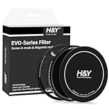 H&Y 可変NDフィルター PLフィルター 77mm HD EVO ナチュラルカラー ND3-32+CPL フィルターキット マグネット式 ねじ込み式両対応 1.5段～5段分減光 ニュートラル 忠実な色再現 レンズキャップ付属 帯電防止 防汚 撥水 防傷 EVND5-77