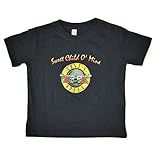GUNS N ROSES(ガンズ・アンド・ローゼス) "SWEET CHILD O' MINE" ブラック キッズTシャツ【オフィシャルライセンス商品】M