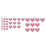 n. Sunforest 40ソフトピンクLove Heartsビニール壁デカール取り外し可能なDIY飾りステッカー赤ちゃん保育園壁アート壁画