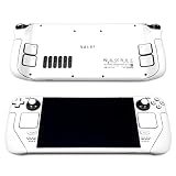スチームデッキスキン ホワイトエディション スチームデッキ用フルラッピングマットビニールスキン (POP SKINによるデザイン) Steam Deck LCDバージョンとOLEDバージョンの両方に対応