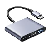 USB Type c HDMI アダプタ USB C ハブ Type-C to HDMI 変換アダプター 4K解像度 HDMI 出力ポート3-in-1 USB 3.0ポート 100W PD 急速充電 i-Phone15 Mac-Book Pro/Air M1 M2 M3 Ga-laxy S20 / S10 /Note10その他USB-C