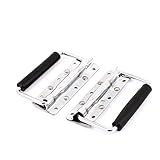uxcell 4.5inch Spring Loaded Stainless Steel Toolbox Chest Handle Grip 2pcs [並行輸入品]