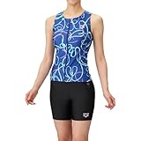[アリーナ] フィットネス水着 レディース フィットネスセパレーツ Sサイズ 差し込みパッド セパレート フィットネス向け AS5SWF51L