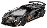 MINI GT 1/64 ランボルギーニ アヴェンタドール SVJ 63 ロードスター Nero Aldebaran ブラック (右ハンドル) 完成品