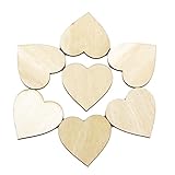 Yihiro 木材チップ 直径80mm DIY木工芸 カットアウト ウッドサークル 結婚式 パーティー 撮影用 小物 カード 装飾 工芸品 DIY 50個入