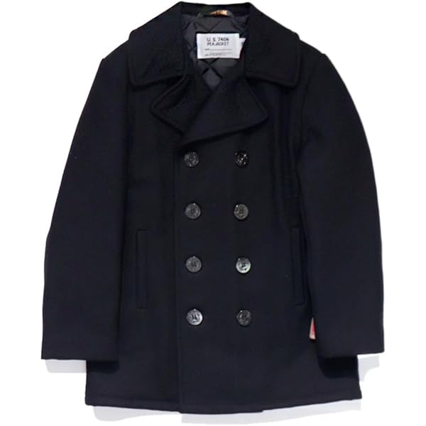 Amazon | [ショット] SCHOTT 140 メンズ レザー ダブル ピーコート