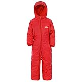 (トレスパス) Trespass 赤ちゃん・ベビー用 ドリップドロップ 中綿入り フード付き ウォータープルーフ レインスーツ 防水・防風 オールインワン (18/24ヶ月) (シグナルレッド)