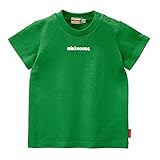 (ミキハウス)MIKIHOUSE Everyday mikihouse 半袖Tシャツ (100cm, グリーン（ロゴプリント）)